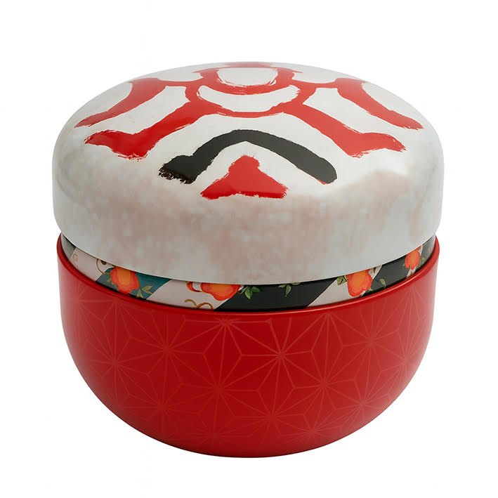 Boite japonaise visage rouge