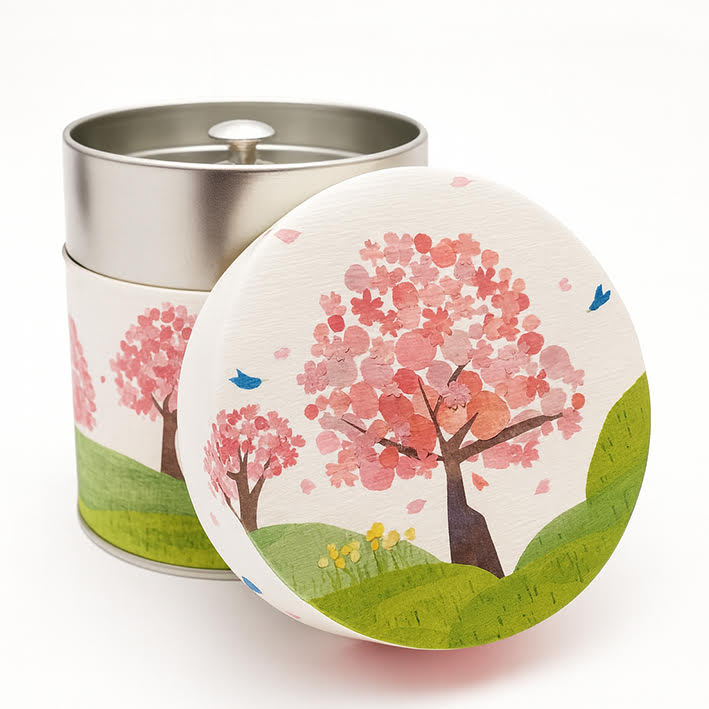 Boite washi cerisier en fleurs
