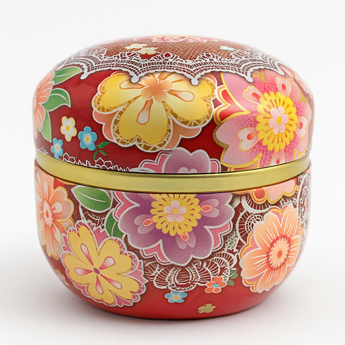 Boite japonaise fleurie