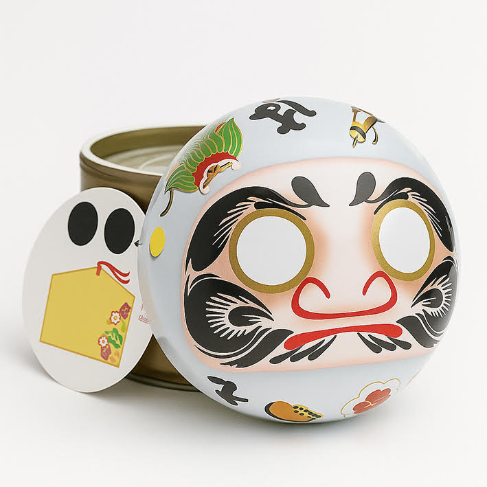 Boîte à thé japonaise "Daruma"