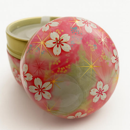 Boite japonaise fleurie rose