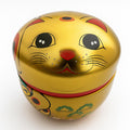 Boite japonaise chat porte bonheur dorée
