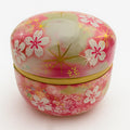 Boite japonaise fleurie rose