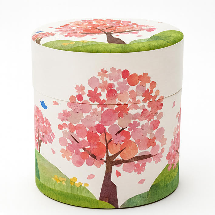 Boite washi cerisier en fleurs